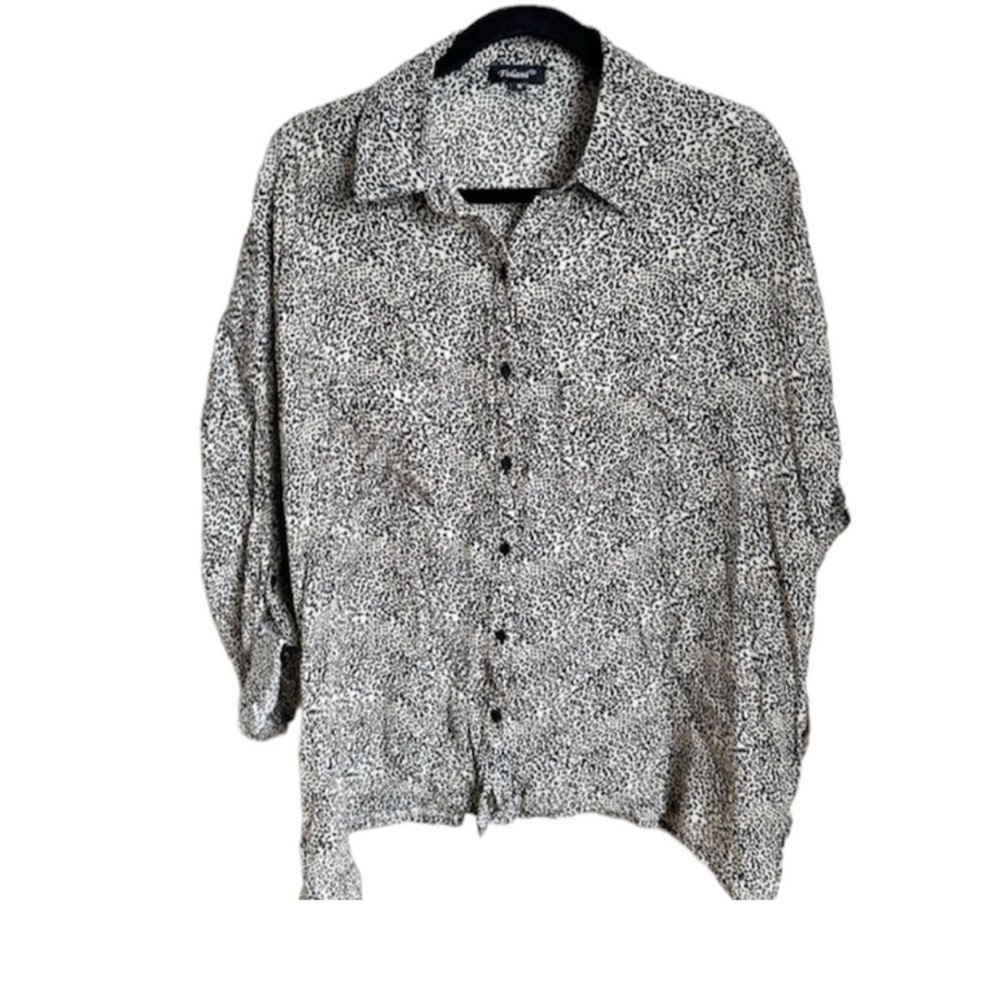 Tolani Sz‎ Medium Leopard Print Top Relax Fit